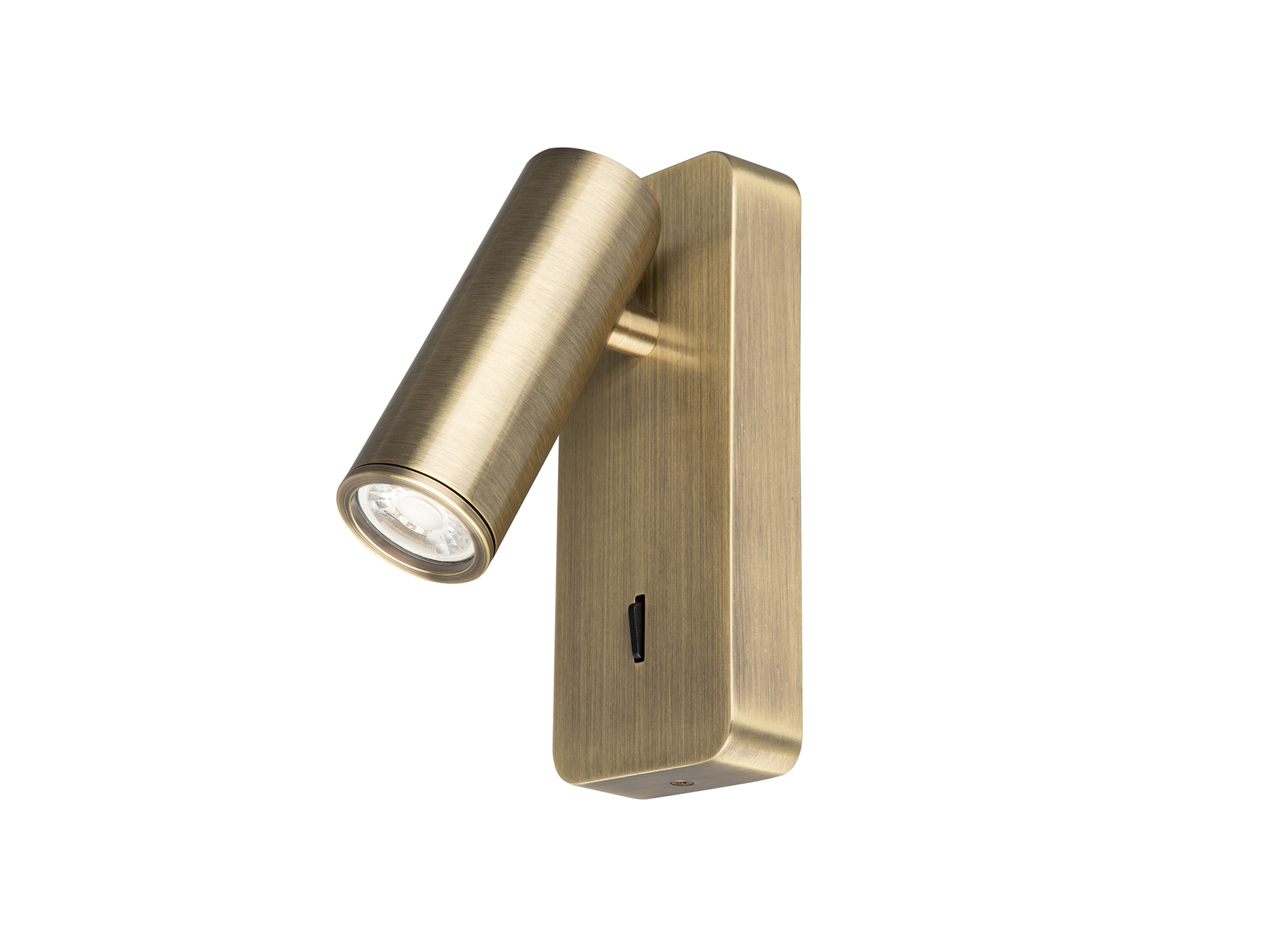 M8876  Notte Wall Lamp Switched, 1 x Mini GU10, Antique Brass